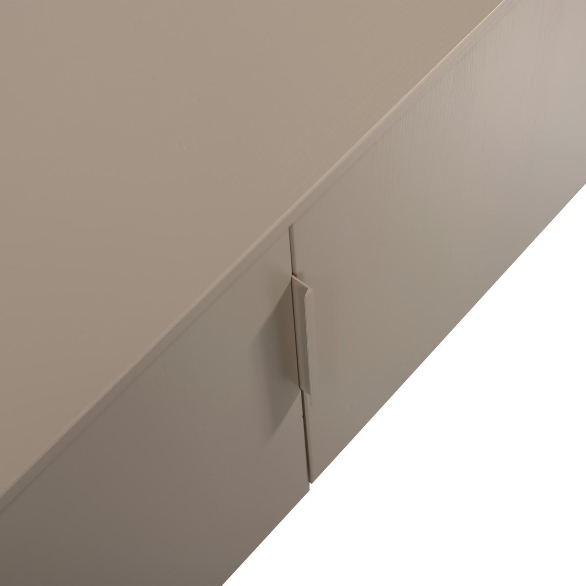 LOWBOARD Gunnar Schlammfarben B: 200cm - Schlammfarben/Schwarz, Design, Holz (200/56/44cm) - Livetastic