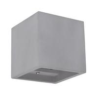 Wandleuchte 55011w4 - Grau, Design, Stein (11,5/11,5/11,5cm) - Globo