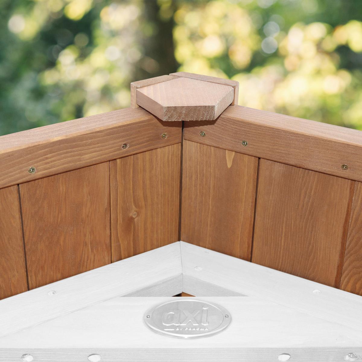 Spielturm A025.121.81 - Braun/Weiß, KONVENTIONELL, Holz/Kunststoff (283,6/241,9/349cm) - Ambia Garden