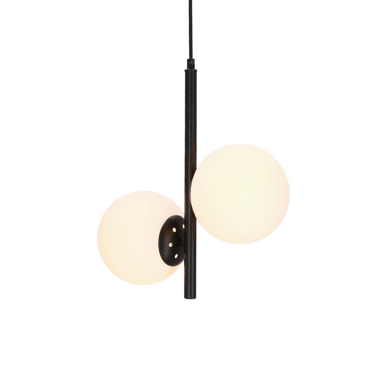 Hängeleuchte 32-22332 Duo - Schwarz/Weiß, Basics, Metall (32.5/15/115cm)