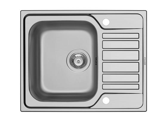 Spüle Sparta Sbsd Edelstahl - Edelstahlfarben, MODERN, Metall (62/50cm) - HKT Spüle Sparta Sbsd Edelstahl - Edelstahlfarben, MODERN, Metall (62/50cm) - HKT