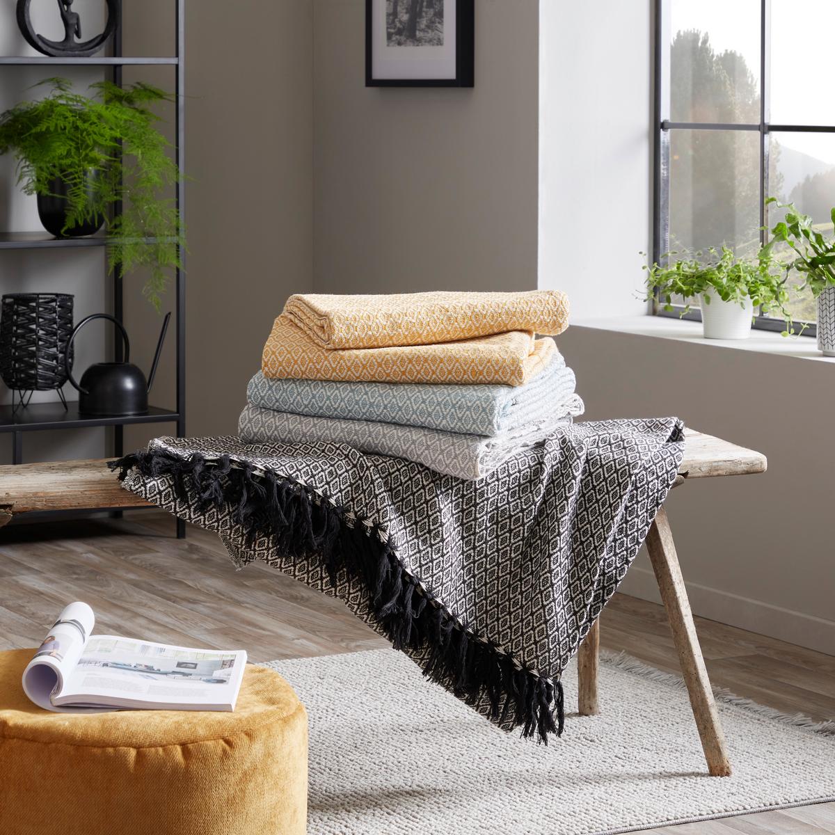 Tagesdecke Ines 140/210 cm Silber, Baumwolle - Silberfarben, ROMANTIK / LANDHAUS, Textil (140/210cm) - James Wood