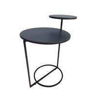 Gartenbeistelltisch Beistelltisch Iris - Anthrazit, Basics, Metall (35/55/47cm)