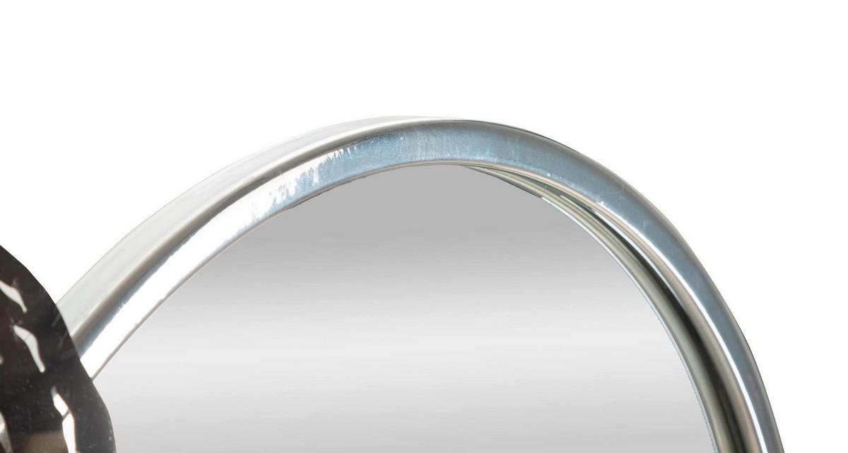 Wanddeko Hop With Mir Chromfarben B: 106 cm - Chromfarben, Basics, Glas/Holzwerkstoff (106/48/3.80cm)