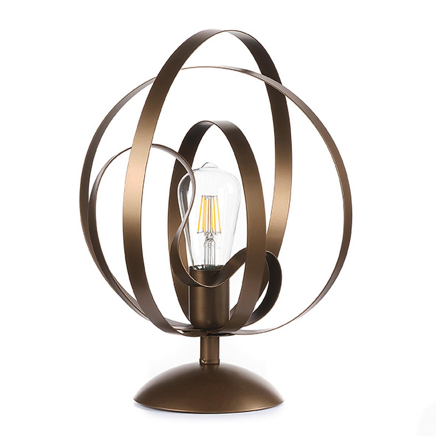 Tischleuchte 4963/l - Bronzefarben, Design, Metall (30/37cm)