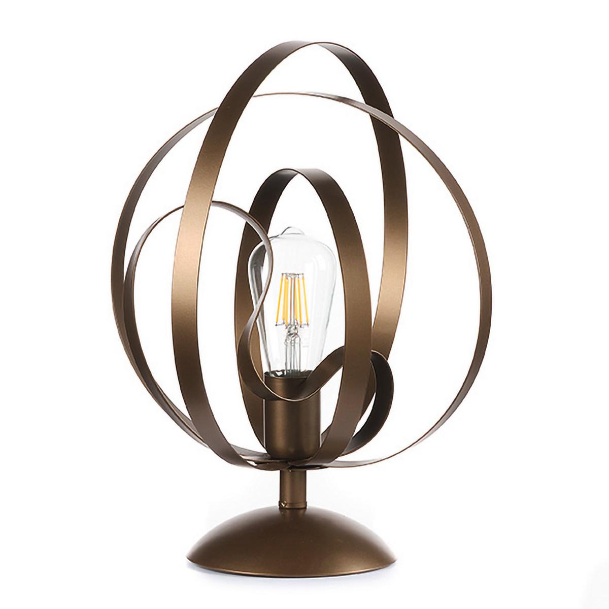 Tischleuchte 4963/l - Bronzefarben, Design, Metall (30/37cm)