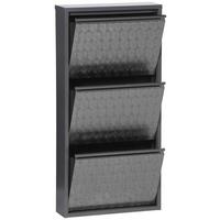 Schuhkipper Mac 3 Klappen Grau B: 50 Cm - Grau, Basics, Metall (50/105/13cm)