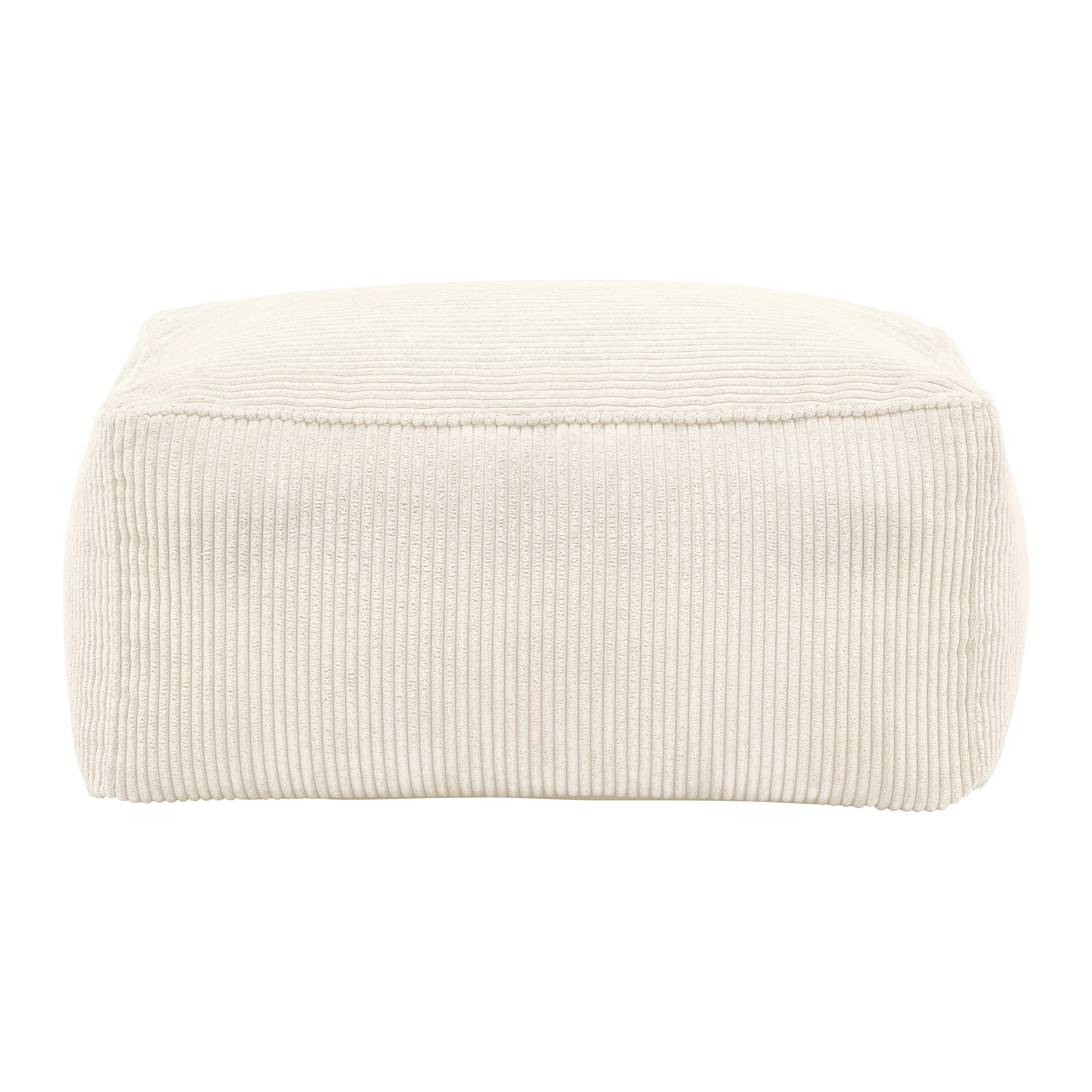 Taburetka CAROLINE, biely menčester, max. 80 kg - biela, Modern, textil (80/38/50cm) - Mömax