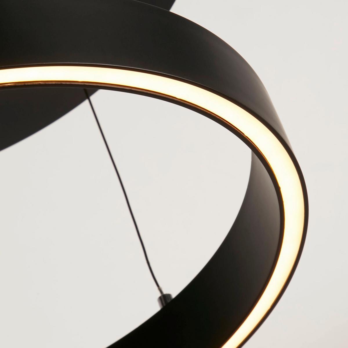 LED-Hängeleuchte 30410bk - Schwarz, Basics, Metall (44/12.5cm)