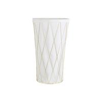 Prádelní koš GLAMOUR - bílá/barvy zlata, Moderní, kov/textil (30-40/69.5cm) - Modern Living