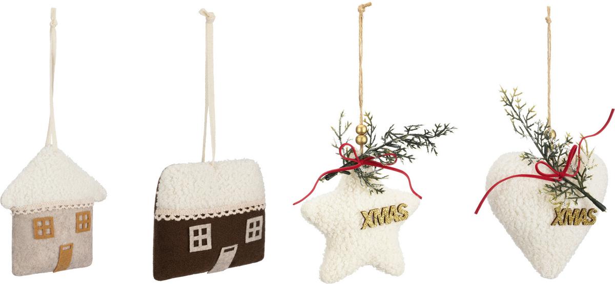 Dekohänger Gina - Schwarz/Braun, KONVENTIONELL, Kunststoff/Textil - Luca Bessoni