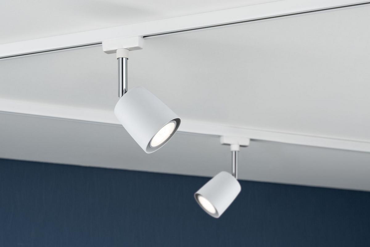 Schienensystem Urail Strahler 95336 Spotkopf Schwenkbar - Weiß, Design, Metall (5,8/14/9cm) - Paulmann