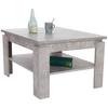 Couchtisch mit Ablagefach Nizza 1, Betonoptik Hell - Hellgrau, MODERN, Holzwerkstoff (70/45/70cm)