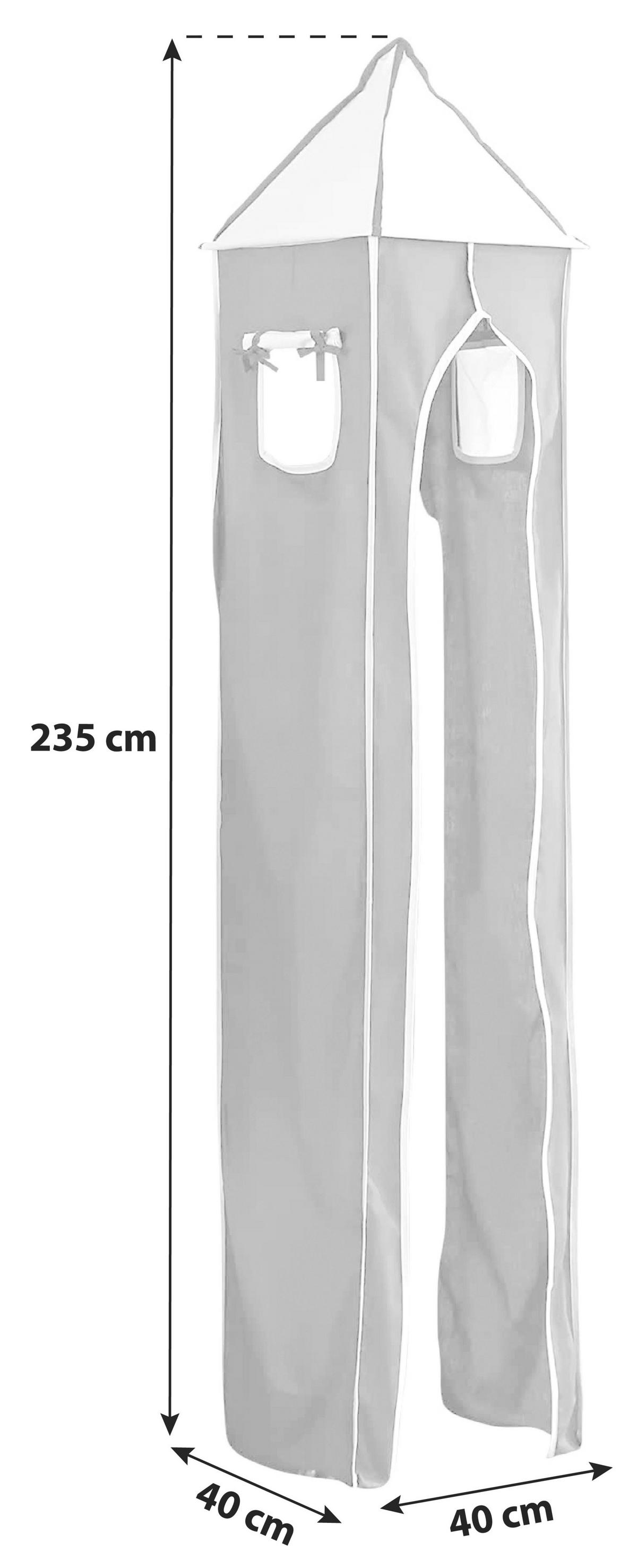 Turmset Braun/Beige H: 235 cm 2-teilig - Beige/Braun, Design, Textil (40/235/40cm) - MID.YOU