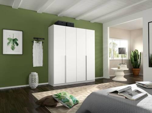 Drehtürenschrank 181cm Alabama, Weiß - Weiß, MODERN, Holzwerkstoff (181/229/54cm) - Rauch Möbel