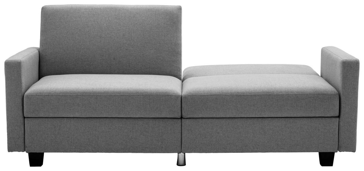 Schlafsofa Kipu Grau B: 192 cm - Schwarz/Grau, Basics, Textil (192/76/85cm) - P & B