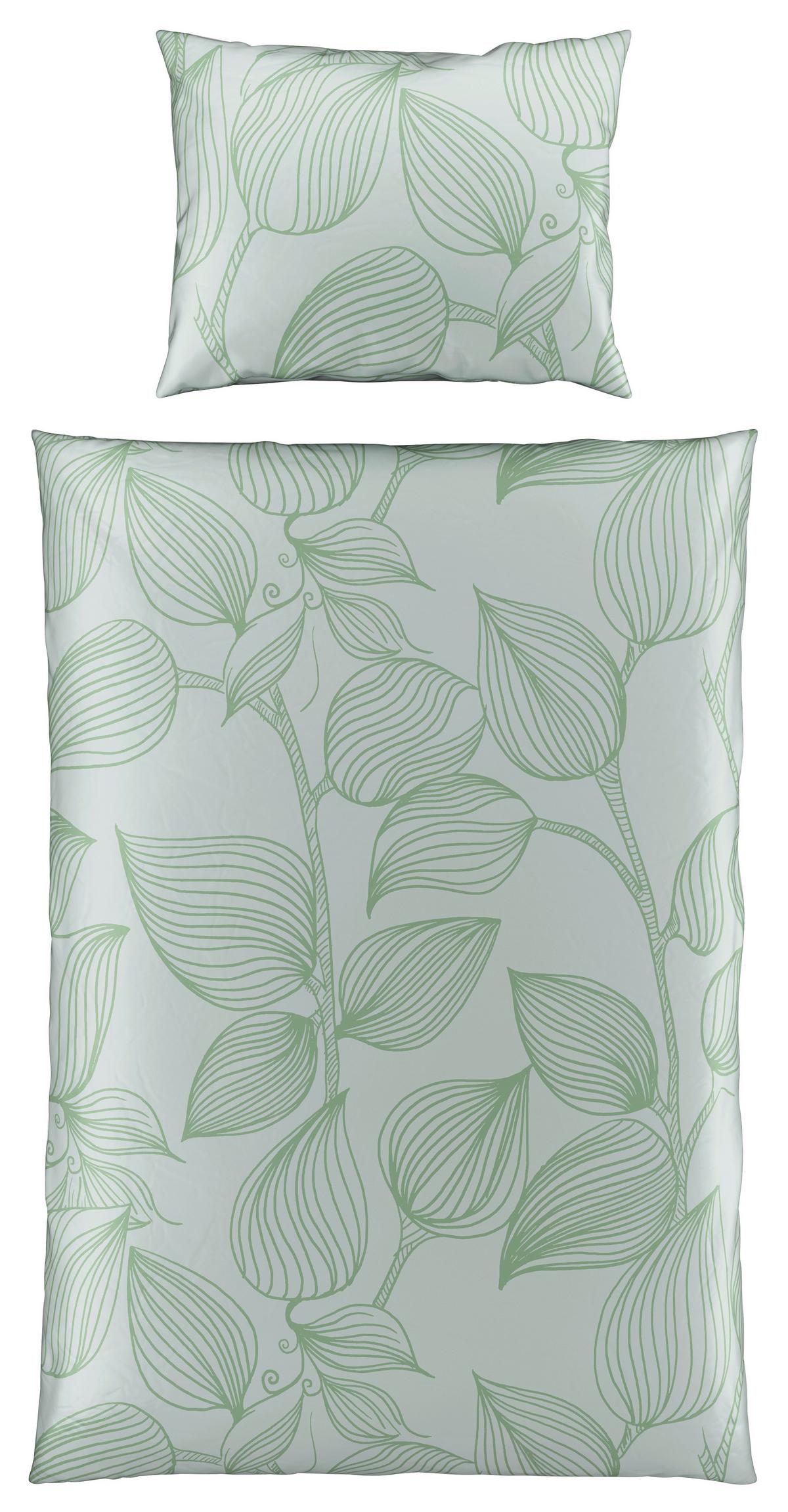 POVLEČENÍ GREEN HOUSE - zelená, textil (140/200cm) - Modern Living