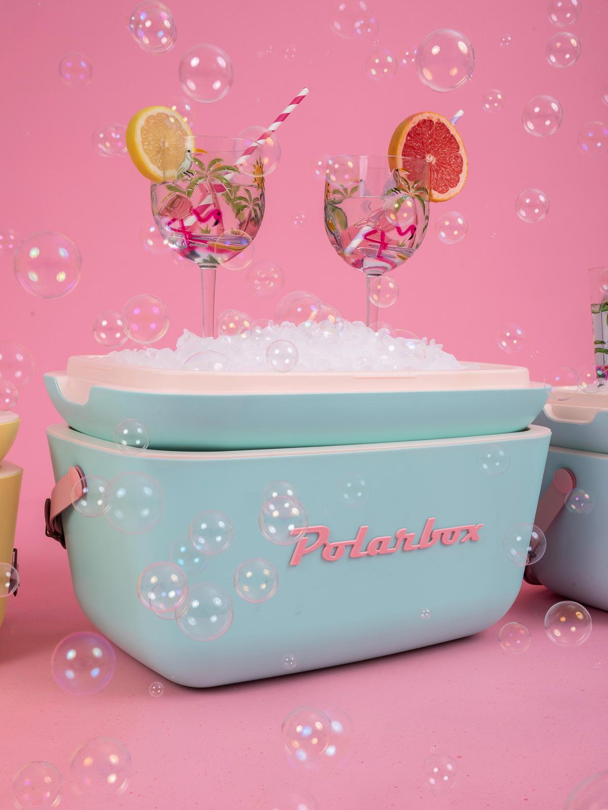 Chladiaca taška objem: 20 L - tyrkysová, Modern, plast (45,1/20,7/30,6cm) - Polarbox