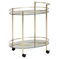 Servírovací stolík WL6.007 zlatý - zlatá, Design, kov/plast (46/67/79cm) - MID.YOU