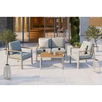 ZAHRADNÍ SADA GARDA - světle šedá/přírodní barvy, Moderní, kov/textil