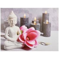 Leuchtbild Pati - Multicolor/Naturfarben, Basics, Holz/Kunststoff (80/60/2,5cm) - Luca Bessoni