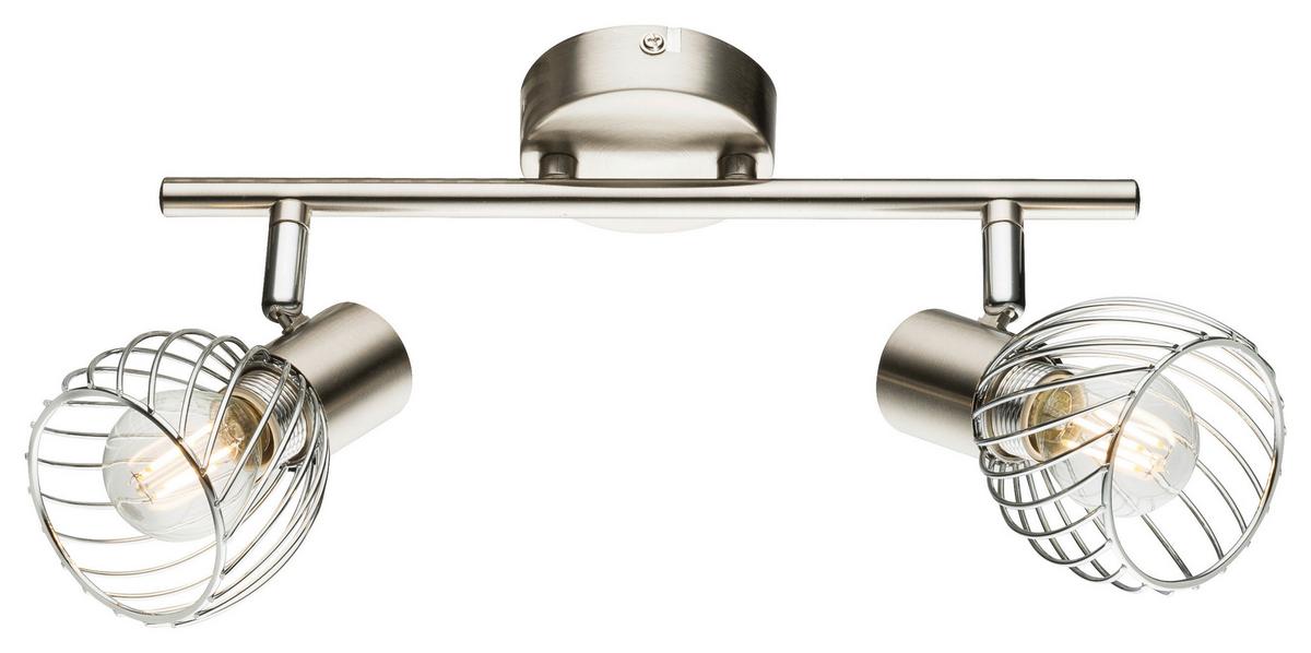 Strahler Sina 2-flammig Verstellbar Ø 30 Cm - Chromfarben, Trend, Metall (30/14,5cm) - Globo