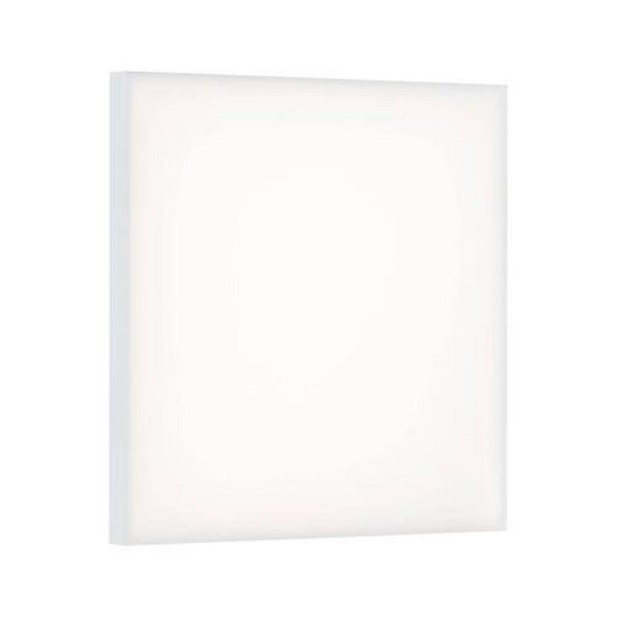 LED-Paneel L: 22,5 cm dimmbar - Weiß, Basics, Metall (22,5/5,0/22,5cm) - Paulmann