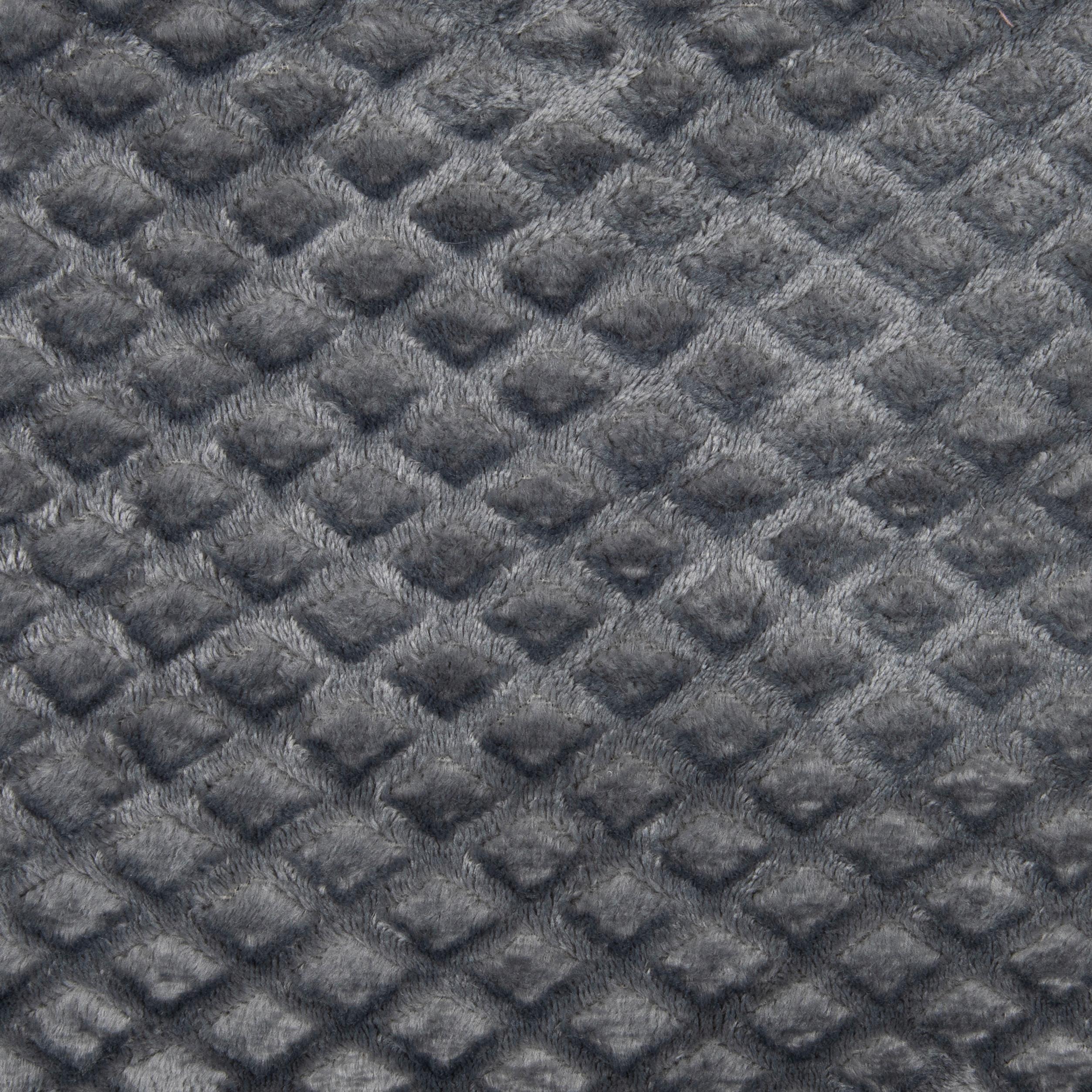 Kuscheldecke Larissa Anthrazit Detail