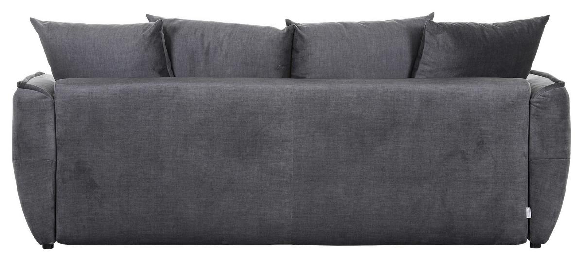 2-sitzer-sofa Mit Schlaffunktion Meyford B:250cm - Dunkelgrau/Schwarz, KONVENTIONELL, Textil (250/70/118cm) - MID.YOU