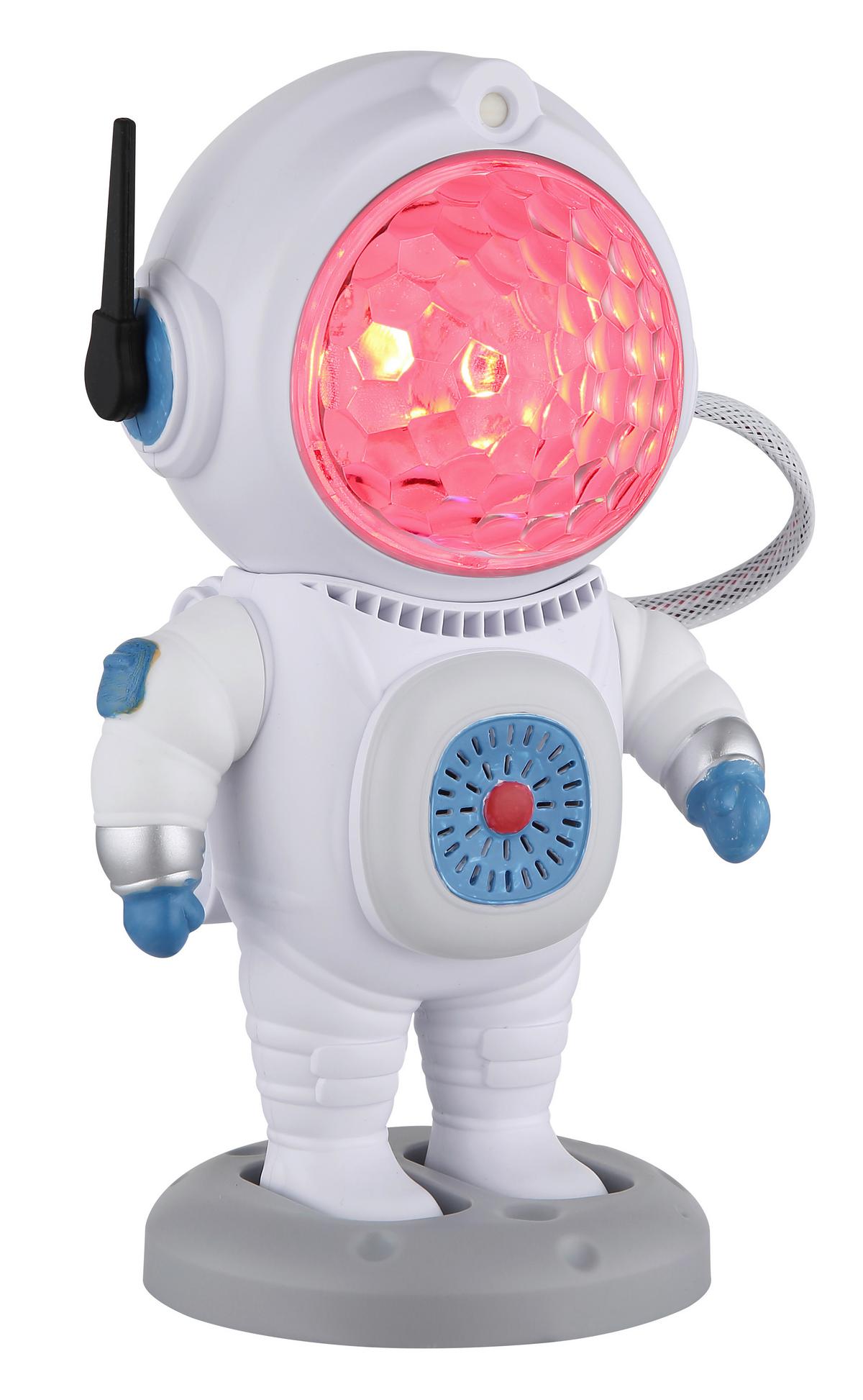 LED-Tischleuchte Cosmo L: 12cm Weiß Schwarz Blau Rot Klar - Klar/Blau, Trend, Kunststoff (12/11/22cm) - Globo