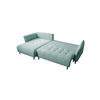 Ecksofa mit Schlaffunktion Monte Carlo Mintgrün - Schwarz/Mintgrün, Trend, Holz/Holzwerkstoff (160/290cm)