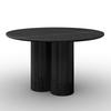 Jedálenský stôl Kiano, P: 130 cm - čierna, Modern, drevo/kompozitné drevo (130/75cm) - Bessagi Home