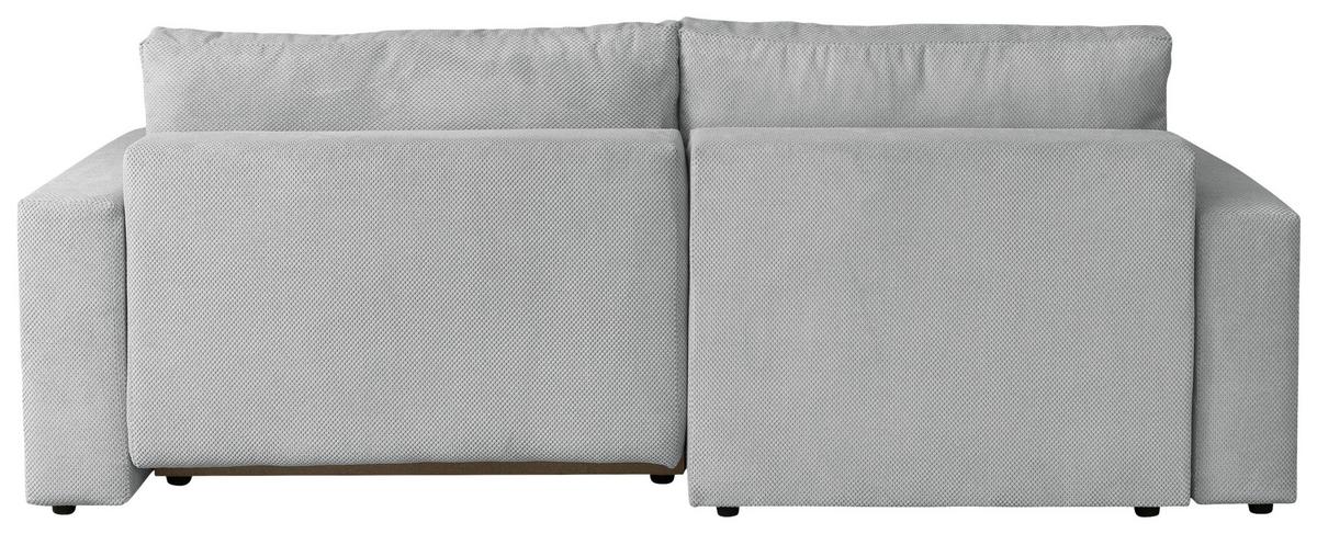 Ecksofa Dallas Boucle Grau 173x258 cm - Schwarz/Grau, MODERN, Holz/Kunststoff (173/258cm)