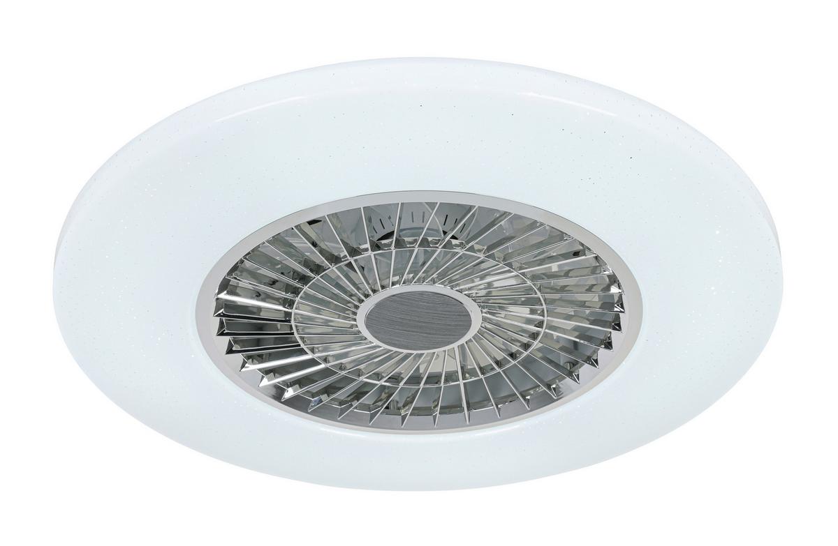 STROPNÉ LED SVIETIDLO LUFTIKU - biela/chrómová, Konventionell, kov/plast (58/14,5cm) - Premium Living