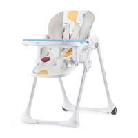 Hochstuhl Yummy Bunt, B/H/T: 55,5x105x84,5cm - Multicolor/Hellgrau, Basics (55.5/105/84.5cm) - Kinderkraft