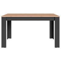 Esstisch Nori Eiche Artisan/anthrazit B:80cm - Anthrazit/Eiche Artisan, LIFESTYLE, Holzwerkstoff (120/80/75cm) - MID.YOU