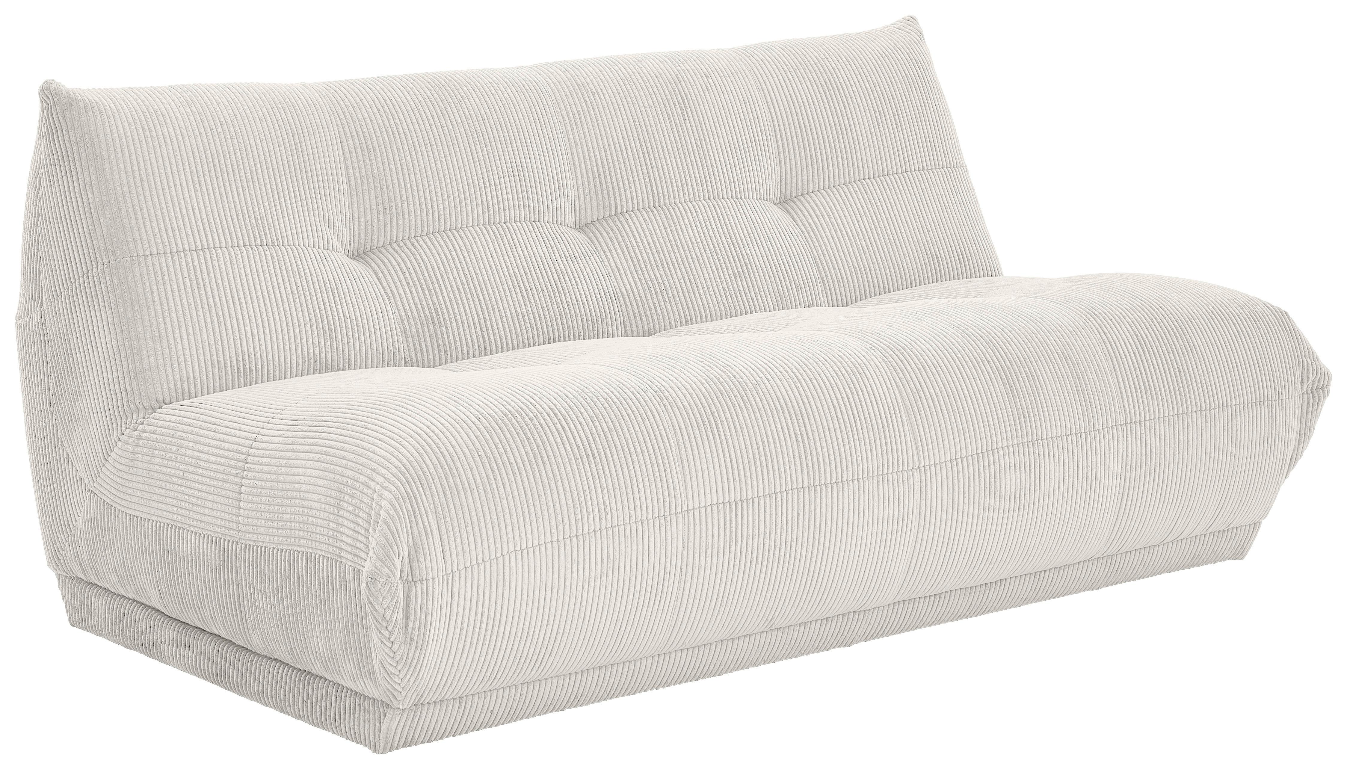 Sofaelement Giselle 2,5 Sofa- Modul Weiß B: 180 cm - Weiß, Trend, Textil (180/80/112cm) - Livetastic