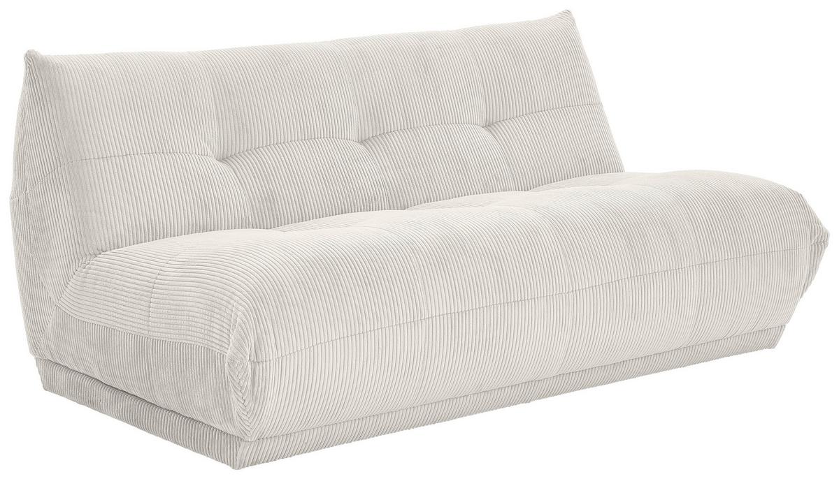 Sofaelement Giselle 2,5 Sofa- Modul Weiß B: 180 cm - Weiß, Trend, Textil (180/80/112cm) - Livetastic