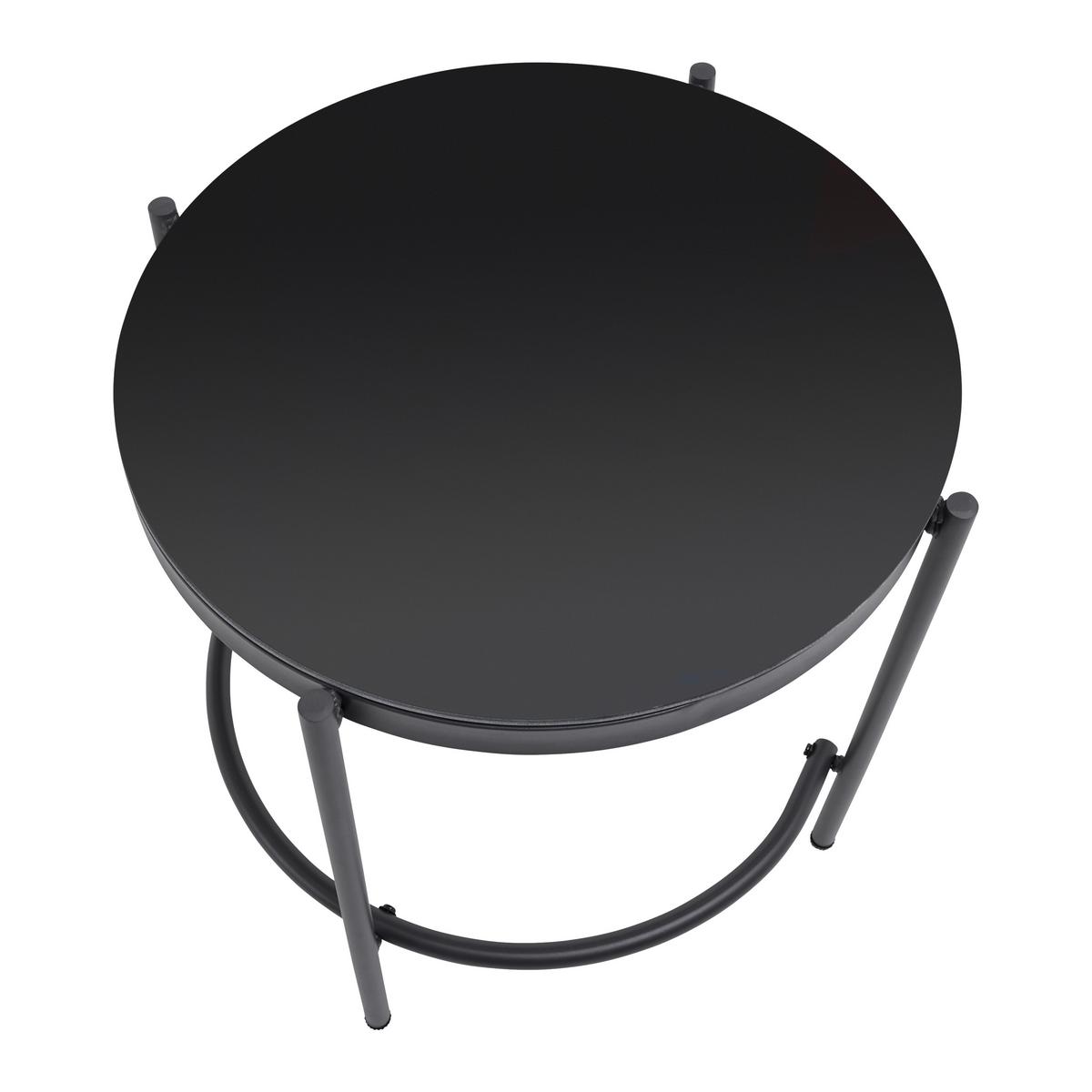 Zahradní sedací souprava ZOPHIA - šedá/černá, Moderní, kov/textil (294/68/77cm) - Bessagi Garden