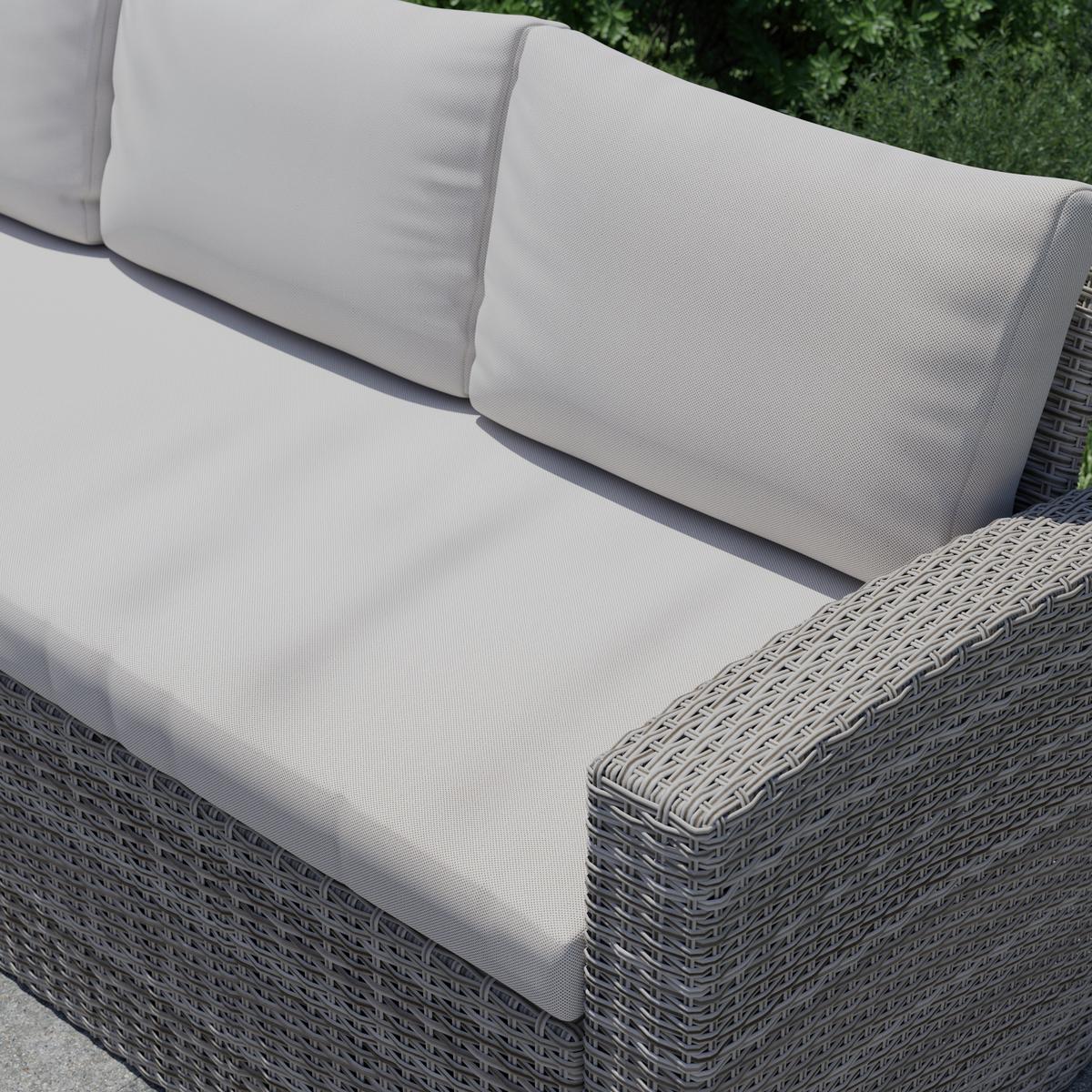 TERASOVÁ SEDACIA SÚPRAVA ALEX - sivá, Modern, textil/plast (179/73/68cm) - Mömax