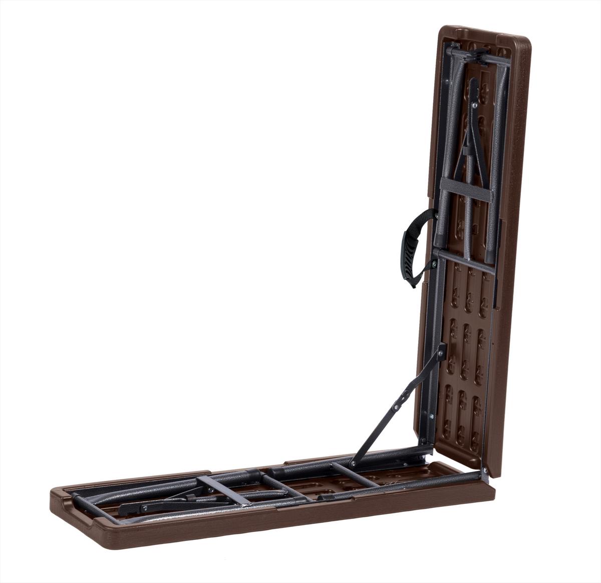 Gartenbank Tabora - Anthrazit/Braun, Basics, Kunststoff/Metall (180/43/25cm) - Gardenson