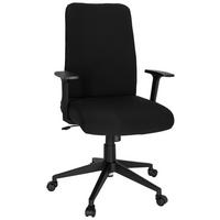 Drehstuhl Cosio I Schwarz - Schwarz, MODERN, Kunststoff/Textil (65/120/62cm) - MID.YOU