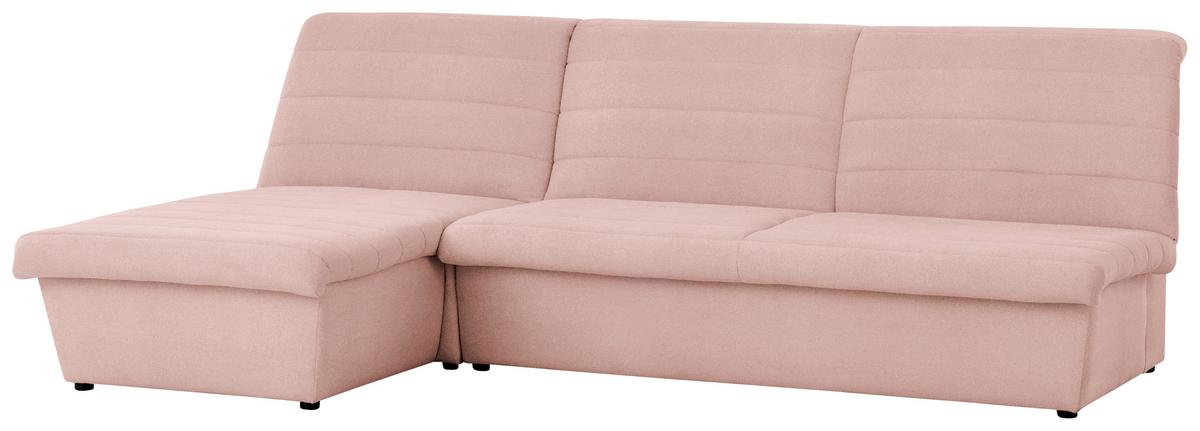 Ecksofa Looks Viii - Schwarz/Rosa, Design, Textil (168/274cm) - LOOKS by W.Joop