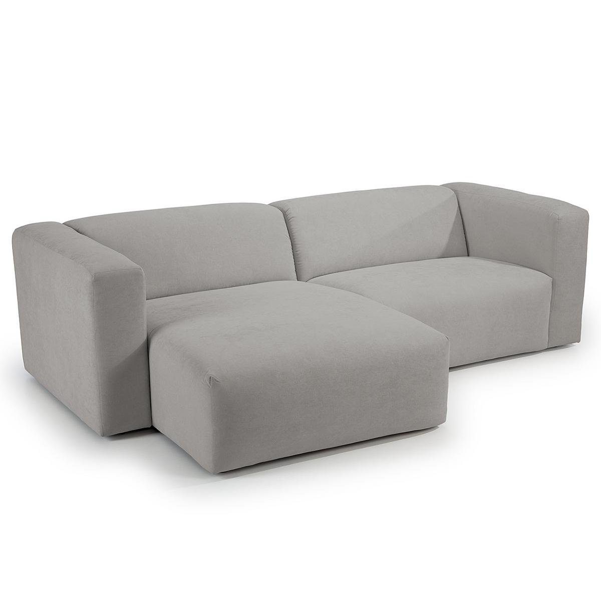 Ecksofa Bolt, Grau B: 255x160 cm - Grau, MODERN, Textil (255/160cm) - Trendmanufaktur