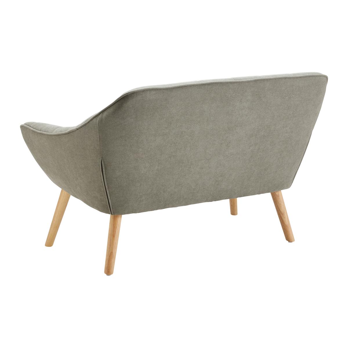 Dvojmiestna pohovka Monique, sivá - sivá, Modern, drevo/textil (127/76/74,5cm) - Modern Living
