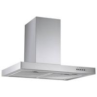 Dunstabzugshaube Enna Edelstahlfarben B: 60 Cm, Led - Edelstahlfarben, Trend, Glas/Metall (60/48-86/50cm) - Respekta