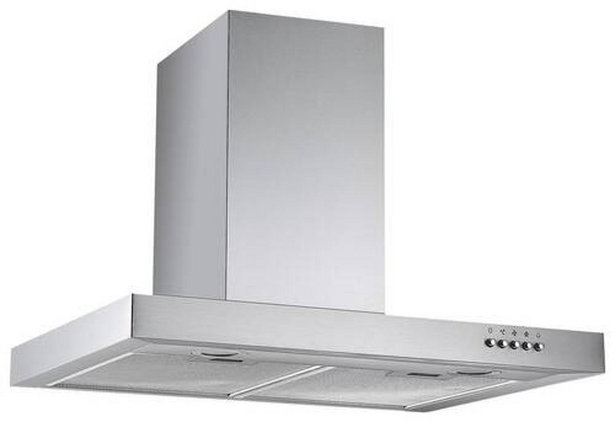 Dunstabzugshaube Enna Edelstahlfarben B: 60 Cm, Led - Edelstahlfarben, Trend, Glas/Metall (60/48-86/50cm) - Respekta