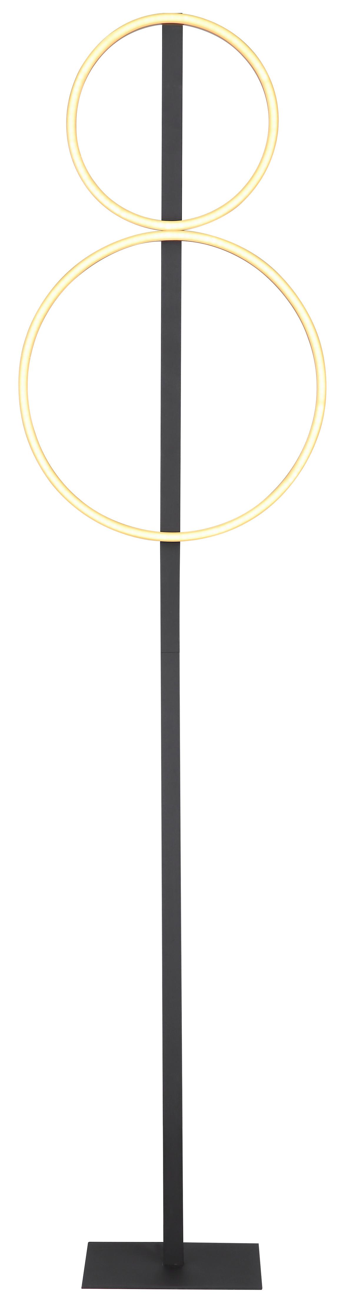 LED-Stehleuchte 48461-30rs Luffy - Goldfarben/Schwarz, Design, Kunststoff/Metall (39/17/160cm) - Globo