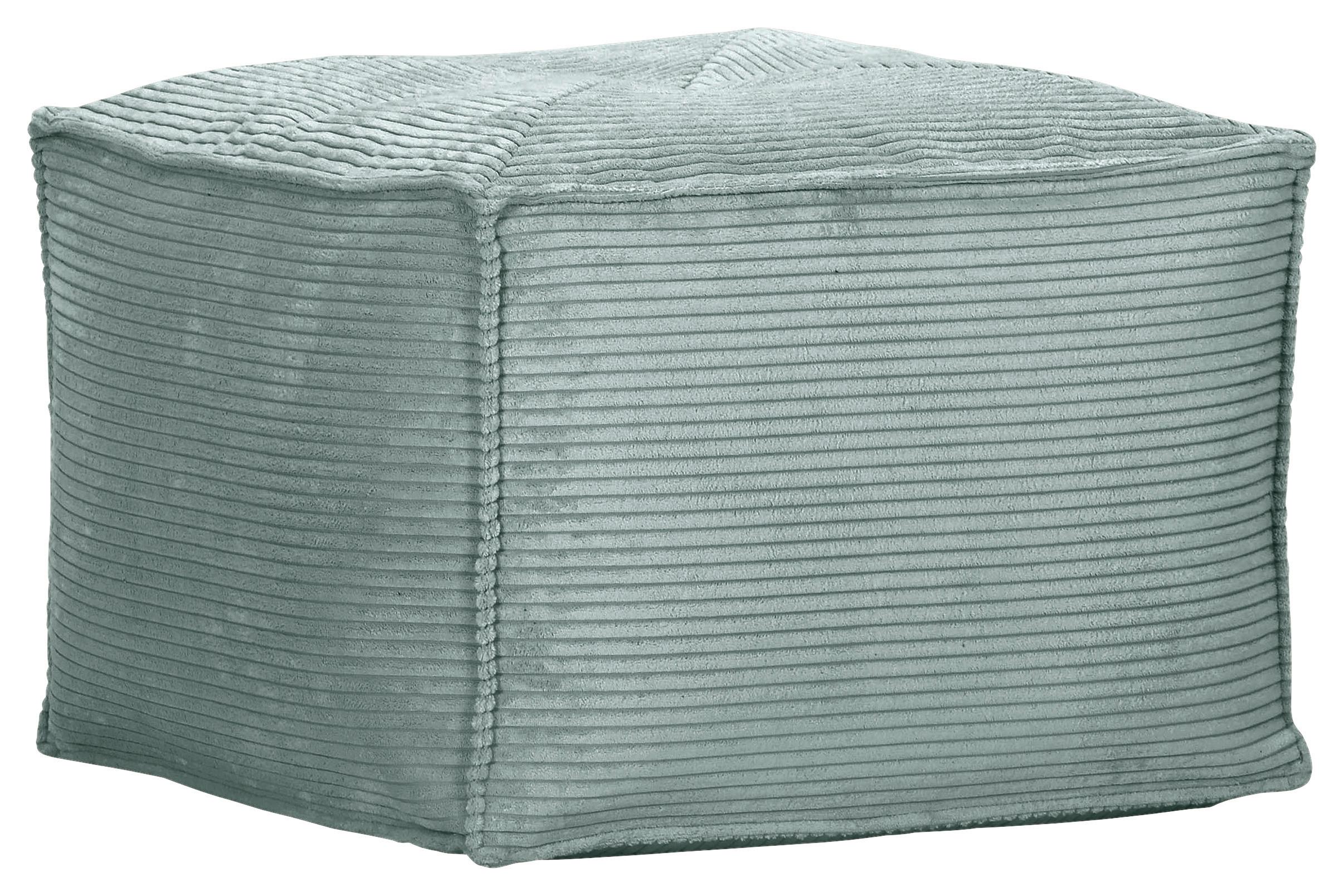 HOCKER Gimba, Olivgrün D: 65 cm - Mintgrün, KONVENTIONELL, Textil (65/45/65cm) - MID.YOU