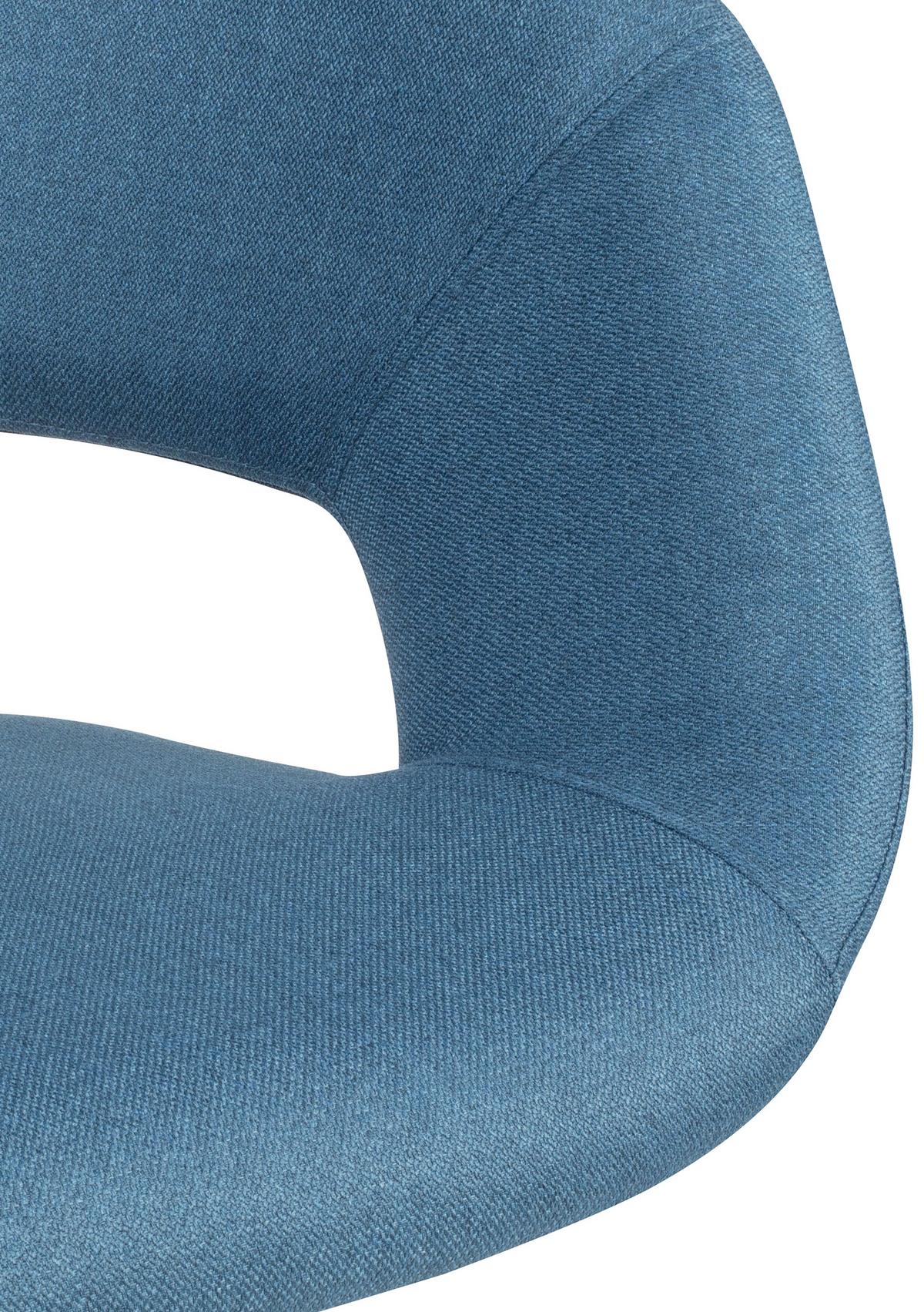 Jídelní židle s područkami modrá - barvy dubu/světle modrá, Moderní, dřevo/textil (56/80/50cm) - MID.YOU